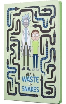 Mabbels Rick And Morty Sert Kapak Butik Defter Yılan Krem Mabbels Rick And Morty Sert Kapak Butik Defter Yılan Krem