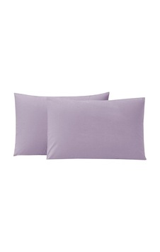 2 Adet Lila Pamuklu Fermuarlı 50x70 Cm Yastık Kılıfı Lila 2 Adet Lila Pamuklu Fermuarlı 50x70 Cm Yastık Kılıfı Lila
