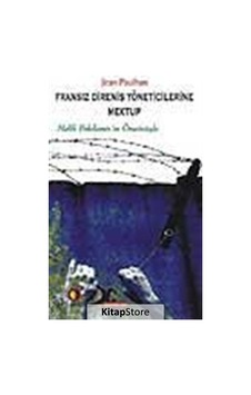 Fransız Direniş Yöneticilerine Mektup - Jean Paulhan - Ütopya Yayınevi Fransız Direniş Yöneticilerine Mektup - Jean Paulhan - Ütopya Yayınevi