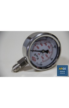 Simga 63 0-1000 Bar 1.6 Skl Gliserinli ALTtan Manometre