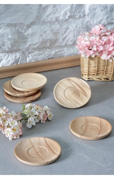 6 KİŞİLİK BAMBU FİNCAN TABAĞI
