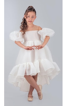 Mnk Baby & Kids Arisvi Kız Çocuk Abiye M00738 Beyaz Mnk Baby & Kids Arisvi Kız Çocuk Abiye M00738 Beyaz
