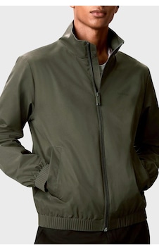 Calvin Klein Logolu Regular Fit Dik Yaka Mont Lv04lf515gpar Erkek Mont Lv04lf515g Par Haki