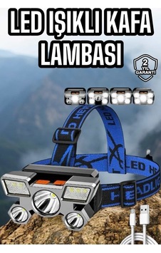 Balıkçı - 829 - Kafa Lambası Led Işık 4 Farklı Mod Esnek - Csmo-tex - Ve Ayarlanabilir Beyaz Balıkçı - 829 - Kafa Lambası Led Işık 4 Farklı Mod Esnek - Csmo-tex - Ve Ayarlanabilir Beyaz