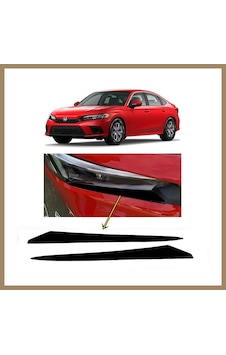 Bezos Honda Civic Fe1 2022 Ve Sonrası Far Altı Kaşı Çıtası Piyano Black 2 Parça 22 Bezos Honda Civic Fe1 2022 Ve Sonrası Far Altı Kaşı Çıtası Piyano Black 2 Parça 22