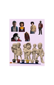 3d Stranger Things Eleven - Mike - Dustin - Lucas - Will - Max Karakterleri 6 Lı Figür Boyama Seti - Kendin Boya Hobi Ve Etkinlik Seti - Akrilik Boya + 12 Fırça 3d Stranger Things Eleven - Mike - Dustin - Lucas - Will - Max Karakterleri 6 Lı Figür Boyama Seti - Kendin Boya Hobi Ve Etkinlik Seti - Akrilik Boya + 12 Fırça