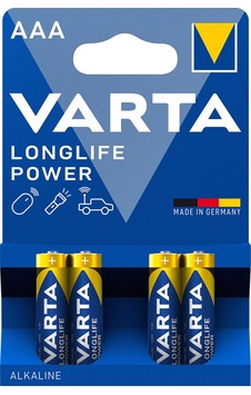 Varta Longlife Power Aaa İnce Kalem Pil 4'lü Paket Alkalin Varta Longlife Power Aaa İnce Kalem Pil 4'lü Paket Alkalin