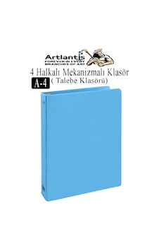 4 Halkalı Klasör 1 Adet A4 Pvc Öğrenci Ve Ofis Tipi Evrak Sunum Klasörü İç Cepli Otomatik Mekanizmalı Büro Okul Arşivle Açık Mavi 4 Halkalı Klasör 1 Adet A4 Pvc Öğrenci Ve Ofis Tipi Evrak Sunum Klasörü İç Cepli Otomatik Mekanizmalı Büro Okul Arşivle Açık Mavi