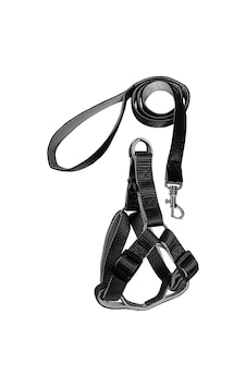 Gezdirme Kayışlı Dokuma Köpek Göğüs Tasma Seti 40 60-110 Cm Siyah Gezdirme Kayışlı Dokuma Köpek Göğüs Tasma Seti 40 60-110 Cm Siyah