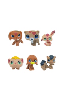 Pet Star Little 6'lı Sevimli Hayvanlar Figür Seti -3 Minişler