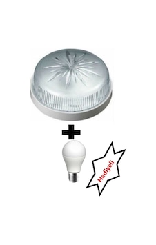 Tavan Lambası Glop Armatür. Wc Tuvalet Banyo Balkon Merdiven Teras Aydınlatma +led Ampul 1 Tavan Lambası Glop Armatür. Wc Tuvalet Banyo Balkon Merdiven Teras Aydınlatma +led Ampul 1