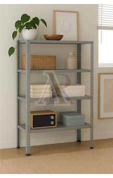 Çelik Raf 4 Katlı 31x60x200 Dekoratif Raf Sistemleri, Depo Rafı, Arşiv Rafı, Kiler Rafı Galvaniz Çelik Raf 4 Katlı 31x60x200 Dekoratif Raf Sistemleri, Depo Rafı, Arşiv Rafı, Kiler Rafı Galvaniz