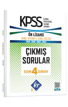Kpss Genel Yetenek Genel Kültür Ön Lisan Son 4 Sınav Çıkmış Sorular Kr Akademi Yayınları Kpss Genel Yetenek Genel Kültür Ön Lisan Son 4 Sınav Çıkmış Sorular Kr Akademi Yayınları