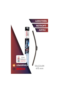 Bosch Aerotwin Retrofit Ar19u Klasik Kancalı Muz Tipi Ön Tek Silecek 475mm - 3397008533 Bosch Aerotwin Retrofit Ar19u Klasik Kancalı Muz Tipi Ön Tek Silecek 475mm - 3397008533