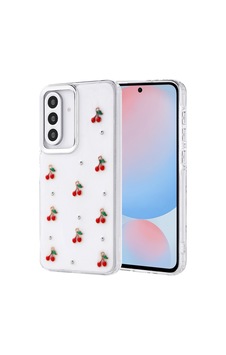 Zore Samsung Galaxy Uyumlu A56 Kılıf Airbag Tasarımlı Simli Şeffaf Omsy Kutup Kapak - Kiraz Zore Samsung Galaxy Uyumlu A56 Kılıf Airbag Tasarımlı Simli Şeffaf Omsy Kutup Kapak - Kiraz
