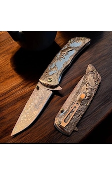 Knivox Columbia Company Fxt-2370 Geyik İşlemeli Manuel Kamp Çakısı Çok Renkli Knivox Columbia Company Fxt-2370 Geyik İşlemeli Manuel Kamp Çakısı Çok Renkli