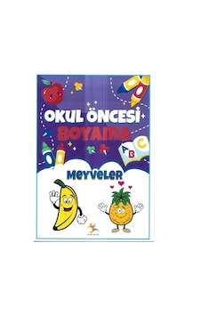 Okul Öncesi Meyveler Boyama Kitabı, Eğitici Aktivite Seti, 3-6 Yaş Arası Okul Öncesi Meyveler Boyama Kitabı, Eğitici Aktivite Seti, 3-6 Yaş Arası