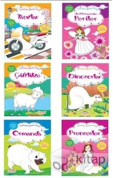 Çıkartmalı Boyama Serisi 6 Kitap Set Çıkartmalı Boyama Serisi 6 Kitap Set