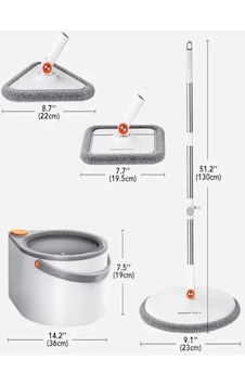 Cleova Yedek Mop Sapı 1 Adet Beyaz Renkli Ergonomik Tasarıma Sahip Temizlik Ürünü Cleova Yedek Mop Sapı 1 Adet Beyaz Renkli Ergonomik Tasarıma Sahip Temizlik Ürünü