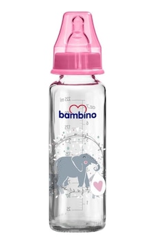 Bambino Cam Desenli Biberon 225 ML B014 Bambino Cam Desenli Biberon 225 ML B014