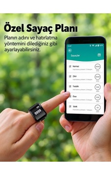 İtasbeeh Qb702 Lite Akıllı Zikr Halkası Hafif, Ergonomik Ve Uygulama Destekli Tasbih Yüzüğü