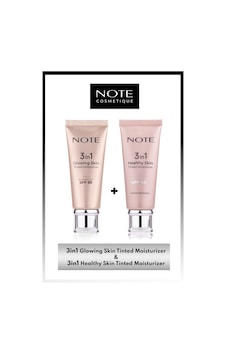 Note Cosmetics 3 in 1 Tinted Ton Eşitleyici 50 SPF Krem & 3 in 1 Glowing Skin Tinted Işıltılı 50 SPF Krem Makyaj Seti Note Cosmetics 3 in 1 Tinted Ton Eşitleyici 50 SPF Krem & 3 in 1 Glowing Skin Tinted Işıltılı 50 SPF Krem Makyaj Seti