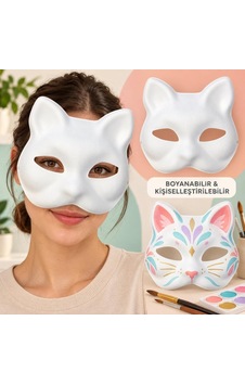 Vaveni Kendin Tasarla Kişiselleştirilebilir Boyanabilir Kedi Maskesi Arz Diğer Vaveni Kendin Tasarla Kişiselleştirilebilir Boyanabilir Kedi Maskesi Arz Diğer