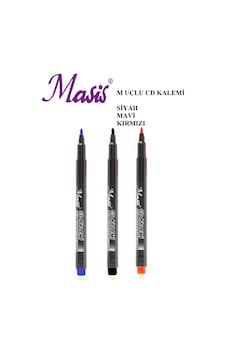 Cd Kalemi M Uçlu 3'lü Set 3 Farklı Renk Karışık