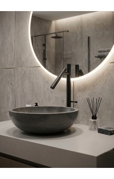 Siyah Çanak Lavabo Bataryası Siyah Çanak Lavabo Bataryası