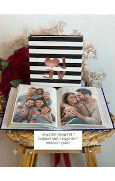 Renkli Love Desenli Fotoğraf Albümü, 100 Fotoğraf Kapasiteli Renkli Love Desenli Fotoğraf Albümü, 100 Fotoğraf Kapasiteli