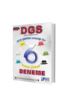 Dgs Altışapka Tekniği İle 6 Tamamı Çözümlü Deneme / Kolektif