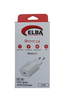 Elba Elb01-25wpd Beyaz 25w Type Usb-c Pd3.0/qc4.0 Elba Elb01-25wpd Beyaz 25w Type Usb-c Pd3.0/qc4.0