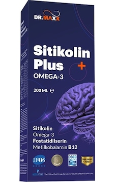 Dr. Maxx Sitikolin Plus Omega 3 Şurup 200 ML