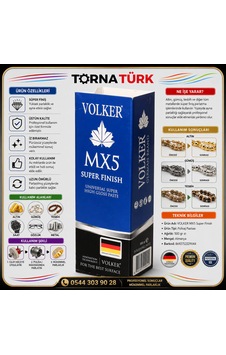 Volker Mx5 Süper Finiş Pasta Cilası Beyaz
