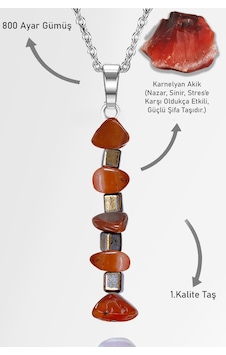 Erilsa Sertifikalı Aaa+ Kırık Taşlı Model Karnelyan Akik Taşı Kolye Çok Renkli Erilsa Sertifikalı Aaa+ Kırık Taşlı Model Karnelyan Akik Taşı Kolye Çok Renkli