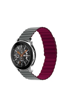 Gear S2 Uyumlu Krd-52 Nvth Kordon-gri-kırmızı Gear S2 Uyumlu Krd-52 Nvth Kordon-gri-kırmızı