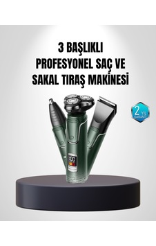 Lexroo 3d Akıllı Kesim Teknolojili Şarjlı Tıraş Seti 3 Başlıklı Lexroo 3d Akıllı Kesim Teknolojili Şarjlı Tıraş Seti 3 Başlıklı