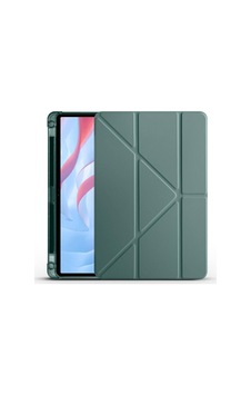 Aksesuarcim Pad X9 11.5' İle Uyumlu Kılıf Silikon Yumuşak Kalem Bölmeli Esnek 4 Farklı Stand Olabilen Tablet Kılıfı Koyu Yeşil Sku: Zeusb0fhj5tv2s Arka Kapak