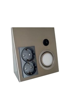 Tezgah Altı Prizli Konik Üçgen Spot 3w Led Beyaz