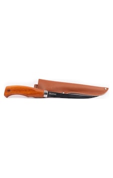 Mustad Mustad Taşıma Kılıflı Çelik Fileto Kamp Bıçağı - 6 İnç Ahşap
