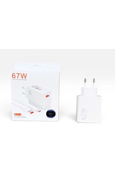 Wi 67w Type-c Saliseli Turbo Şarj Aleti Beyaz