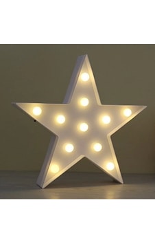 Led Işıklı Beyaz Yıldız Gece Lambası Çok Renkli Led Işıklı Beyaz Yıldız Gece Lambası Çok Renkli