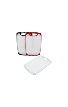 31x20cm Küçük Plastik Kesim Panosu Kaymaz Silikon Kenarlık - 10mm Kalınlık 662575 31x20cm Küçük Plastik Kesim Panosu Kaymaz Silikon Kenarlık - 10mm Kalınlık 662575