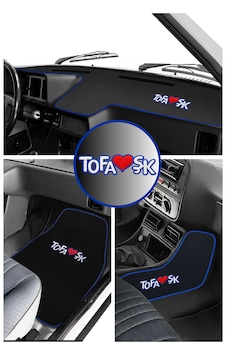 Tofaş Şahin Doğan Kartal Alçak Göğüs - Oto Paspas & Torpido Halısı & Vites Konsol Halı Mavi Kenar Tofaş Şahin Doğan Kartal Alçak Göğüs - Oto Paspas & Torpido Halısı & Vites Konsol Halı Mavi Kenar