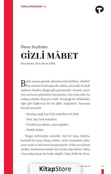 Gizli Mabet - Ömer Seyfettin - Turkuvaz Kitap