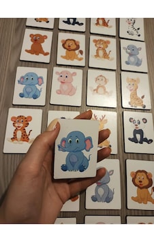 Ahşap Zeka Kartları Eşleştirme Oyunu Ahşap Puzzleoyuncak Sevimli Hayvanlar Ahşap Zeka Kartları Eşleştirme Oyunu Ahşap Puzzleoyuncak Sevimli Hayvanlar