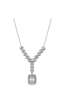 0.55 Karat Baget Pırlanta Kolye 0.55 Karat Baget Pırlanta Kolye