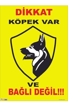 Dikkat Köpek Var 15x21 Cm Galvaniz Saç 0,4 Mm Hyv 012 Dikkat Köpek Var 15x21 Cm Galvaniz Saç 0,4 Mm Hyv 012