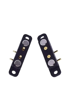 2-pin 2.54mm 90c Pogo Pin Manyetik Konnektör Takımı - Kulaklı 2-pin 2.54mm 90c Pogo Pin Manyetik Konnektör Takımı - Kulaklı