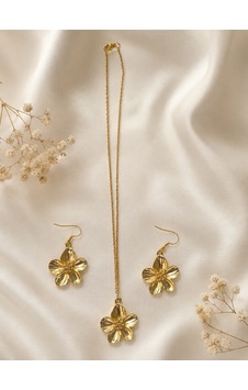 Liora Atelier Paslanmaz Çelik Kadın Takı Seti Gold Altın